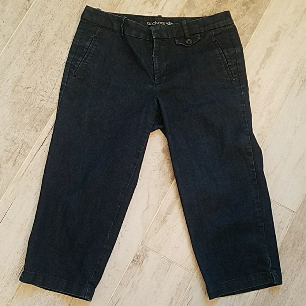 Denim capris